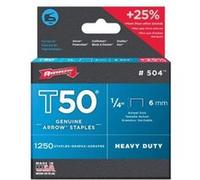 Arrow Agrafes T50 – 6 mm, boîte de 1250 – VINMER 031001