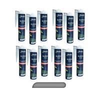 Lot de 12x Bostik Superfix 290ml Gris Colle Mastic de Montage