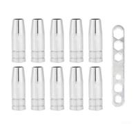 Lot de 13 buses coniques pour brûleur de soudure 15AK/MB14/MB15/MIG/MAG, embout de blindage en cuivre, accessoires de soudage avec clé