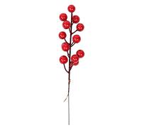Lot de 14 baies rouges de Noël - Branches de houx artificielles - Pour couronnes de Noël - Traitement pratique