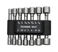 Lot de 14 embouts de tournevis professionnels en acier traité thermiquement - Tige de 6,35 mm - Embouts anti-corrosion pour perceuse sans fil pour visseuse à percussion - Kit d'outils de garage 9 à 14