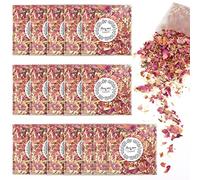 Lot de 14 Paquets Confettis de Mariage, Annhao Confettis de Pétales Naturels Jetant de Fleurs Séchées de Rose, Pétale de Rose pour Décoration de Fête de Mariage