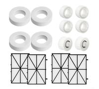 Lot de 14 pièces de rechange pour nettoyeur de piscine avec anneaux d'escalade, roues de guidage et filtres ultra fins pour Dolphin pour nettoyeur robotique CC Plus