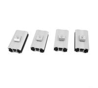 Lot de 14 pinces centrales en aluminium pour panneau solaire à film fin pour connecter et sécuriser 6 panneaux solaires de 10 mm sur rails avec vis et écrous