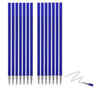 Lot de 14 recharges effaçables bleues pour Legami | Recharges pour stylo à encre gel Legami, faciles à effacer, hauteur 13 cm, pointe 0,5 mm