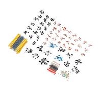 Lot de 1400 pièces de composants électroniques, résistance à film métallique, condensateur électrolytique céramique, transistor, kit de diode LED pour bricolage
