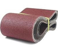 Lot de 15 bandes abrasives 150 x 1220 mm - Grains 80/120/150/240/400 pour ponceuse à bande stationnaire