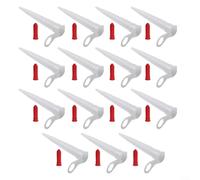Lot de 15 becs de calfeutrage refermables avec vis rouge pour cartouches Eu3 standard, becs en plastique pour éviter le durcissement du mastic, accessoires de mastic coupables pour application de