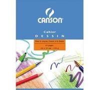 Lot de 15 Cahiers de dessin piqûre, 24 pages unies et blanches, Format 24 x 32 cm. Couverture carte G