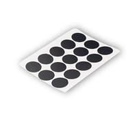 Lot de 15 capuchons autocollants pour vis, trous de perçage et petites marques - Cache-vis universel (noir, diamètre 20 mm)