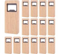Lot de 15 décapsuleurs en bois avec tire-bouchon et décapsuleur en acier inoxydable