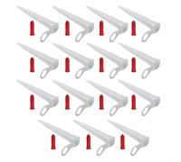 Lot de 15 embouts de buse de calfeutrage avec vis rouge pour cartouches d'étanchéité en silicone Eu3 - Couvercles de bec de rechange en plastique pour éviter le durcissement et prolonger la durée de