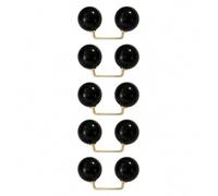 Lot de 15 épingles à billes en perles pour chemise | Boucle métallique ronde pour vêtements pour usage quotidien