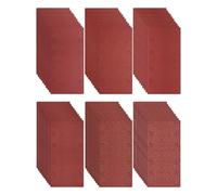 Lot de 15 Feuilles Abrasives 93x185 mm - Grains 120 pour Ponceuse Multifonction et Orbitale(8 Trous)