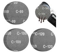 Lot de 15 grilles abrasives 225 mm K80 K100 K120 | Lot de 5 feuilles de papier abrasif de 225 mm pour ponceuse à cloison sèche, ponceuse girafe, ponceuse murale et de plafond