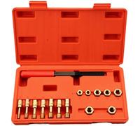 Lot de 15 outils de restauration de filetage professionnels très résistants | Acier au carbone de haute qualité, résistant à l'usure, construction, filetage précis, longue durée de vie