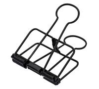 Lot de 15 pinces à reliure extra larges de 5,1 cm, pinces noires pour fournitures scolaires de bureau