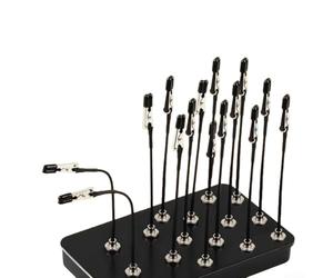 Lot de 15 pinces crocodiles avec couvercles de protection en caoutchouc et boîte de rangement en métal pour travaux de modélisme détaillés