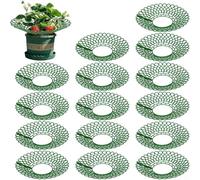 Lot de 15 piquets de support pour fraises, filet d'escalade réutilisable en plastique amovible avec grille 3D pour une croissance surélevée, pour baies d'extérieur pour buisson