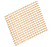 Lot de 15 règles carrées en bois 30 CM khaki à graduation simple | Veinage visible, tracé de lignes droites facilité, appui stable sur le bord du papier, usage maison et architecture