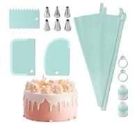 Lot de 15 sacs à douille réutilisables et sûrs, kit de tuyauterie de glaçage pour pâtisserie, outils robustes pour décoration