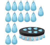 Lot de 15 sacs à eau pour bâche de piscine - Sac de lestage - 25 x 14 cm - Sacs muraux avec crochets - Sac de lestage pour bâche de piscine