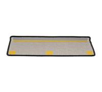 Lot de 15 tapis d'escalier - Anthracite - Antidérapant et insonorisant - En 100 % polypropylène (65 x 21 x 4 cm) - Avec ruban adhésif double face - Lavable et pliable - Pour escaliers en bois, en