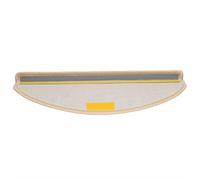 Lot de 15 tapis d'escalier - Antidérapant et insonorisant - Lavable - Pliable - Avec ruban adhésif double face - 65 x 21 x 4 cm - 100 % polypropylène touffeté - Pour escaliers en bois, béton et