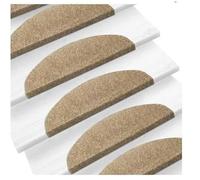 Lot de 15 tapis d'escalier auto-adhésifs de 65 x 21 x 4 cm, marron