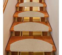 Lot de 15 Tapis d'escalier autocollants, 65 * 21 * 4cm, Tapis de marche en polyester, antidérapant QUALITÉ PREMIUM : Marches d'escalier en matériau robuste - 100 % polyester, résistantes à l'usure quo