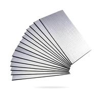 Lot de 15 tapis insonorisants auto-adhésifs pour voiture | Isolation thermique butyle automatique et amortisseur sonore pour capot, porte, coffre, sol et plafond (25 cm x 18 cm x 5 mm)