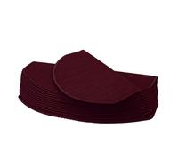 Lot De 15 Tapis Pour Marches D'escalier Hwc-G49, Protection D'escalier, 65x25cm Semi-Circulaire, Bordeaux