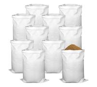 Lot de 15 tissus - 55 x 95 cm - Gravats - Blanc - Sacs de sable à remplir