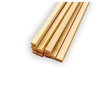 Lot de 150 bâtonnets carrés en bois - 350 x 4 x 4 mm - Pour barbe à papa, bricolage et maison