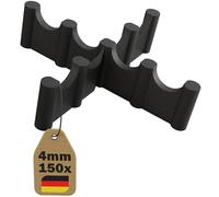 Lot de 150 croisillons de joints pour terrasse - 4 mm - 15 mm de hauteur - Entretoises en plastique avec point de rupture prévu - Résistant aux UV et aux intempéries