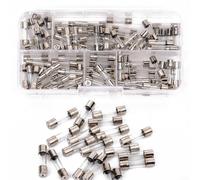 Lot de 150 fusibles en tube de verre 5 x 20 mm à action rapide 250 V 0,1 A à 30 A 14 évaluations standard pour alimentation et protection des appareils