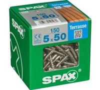 Lot de 150 vis inox tête cylindrique SPAX, Diam.5 mm x L.50 mm Inox G