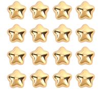 Lot de 16 Aimants Décoratifs Étoiles Dorées pour Réfrigérateur, 1,7 cm Petites Étoiles Mignonnes pour Décorer la Cuisine Le Bureau Tableaux Blancs Les Casiers et Les Surfaces Métalliques