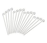 Lot de 16 brochettes en inox 21 cm Fackelmann BBQ Edition Gris