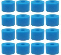Lot de 16 cartouches filtrantes en mousse réutilisables de type S1 universelles lavables pour jacuzzi et spa