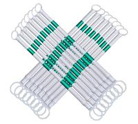 Lot de 16 cônes de signalisation rétractables, poteaux de sécurité réfléchissants de 1,5 à 3 m avec Film réfléchissant de qualité Professionnelle, Solution de contrôle de la Circulation Port