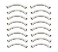 Lot de 16 coudes M20 en PVC - Coude à 90° - Pour tuyau électrique, tuyau de tige, drainage de bâtiments, irrigation agricole, projets de bricolage