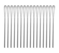 Lot de 16 cuillères à mélanger réutilisables en acier inoxydable 304 - 15,8 cm, idéales pour mélanger le café, les cocktails, le lait, la crème glacée, le jus et d'autres boissons - Parfait pour la