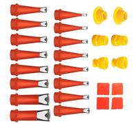 Lot de 16 de calfeutrage | Outil de finition de calfeutrage pour cuisine, salle de bain, fenêtre, porte, évier, douche, carrelage, plancher, comptoir