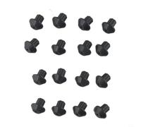 Lot de 16 pieds en caoutchouc pour grille de cuisinière à gaz compatibles avec GE WB2K101 - Support de brûleur pour une cuisson stable - Kit de remplacement antidérapant