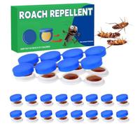 Lot de 16 pièges à cafards pour intérieur, faciles à utiliser, pour cuisine, salle de bain et distributeur