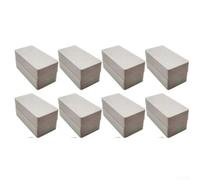 Lot de 16 poids magnétiques très résistants avec revêtement en plastique antirouille pour tonnelle, auvent, tente, rideau de douche, nappe, drapeau, drapeau, coupe-vent, anti-gonflement, noir (gris)