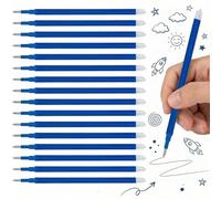 Lot de 16 recharges effaçables bleues 0,5 mm, 11 cm de long, compatibles avec les stylos Pilot FriXion, Clicker, Slim et Eberhard Faber, recharges gel effaçables, recharge de stylo à bille effaçable