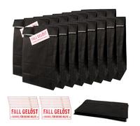 Lot de 16 sacs en papier à remplir avec 16 autocollants détectifs, sacs cadeaux d'anniversaire d'enfants, sacs cadeaux en papier kraft, noir, dissous pour fête de détective pour garçon, fille