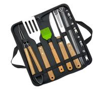 Lot de 16 ustensiles pour grille | Spatule Pince Brosse Fournitures Portables De Cuisine Pour Plein Air Camping Jardin Cuisine